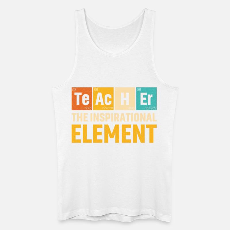 Lehrer Das inspirierende Element Lehrer - Männer Bio Tank Top - Weiß