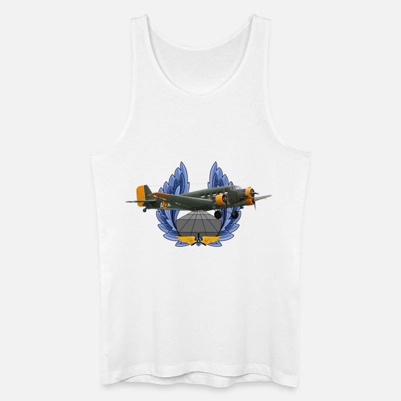 Ju-52 - Männer Bio Tank Top - Weiß