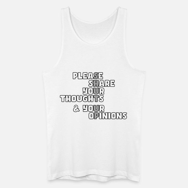 Bitte halt die Klappe # - Männer Bio Tank Top - Weiß