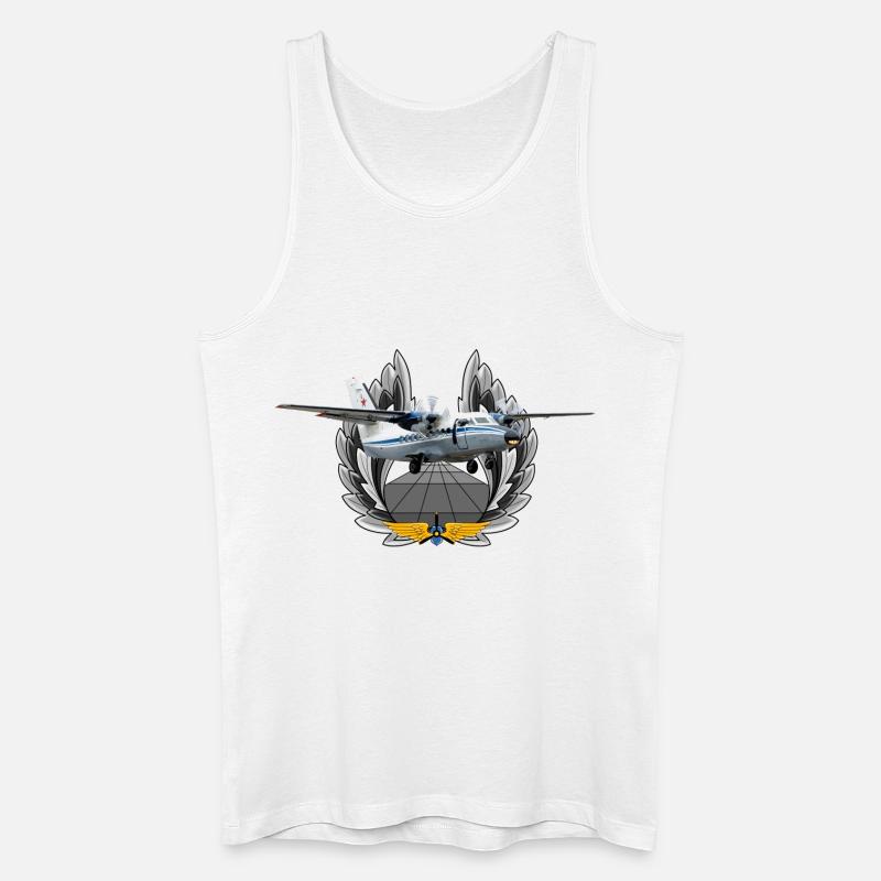 L-410 UVP-E - Männer Bio Tank Top - Weiß