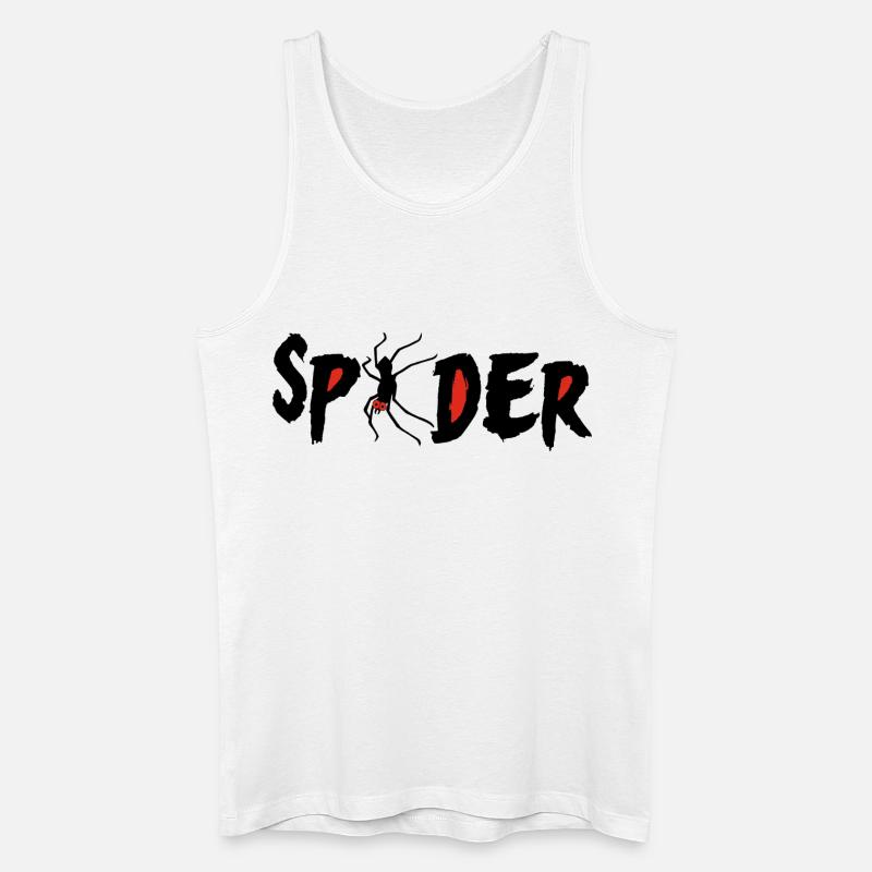 Rotäugige Spinne - Männer Bio Tank Top - Weiß