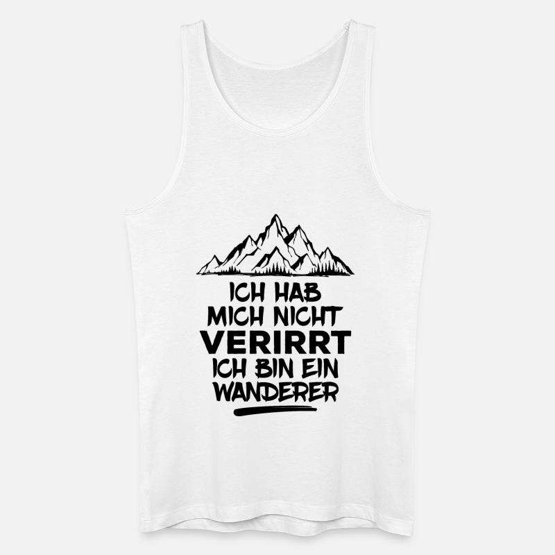 Wandern Bergwanderung Wanderer Statement Wanderung - Männer Bio Tank Top - Weiß