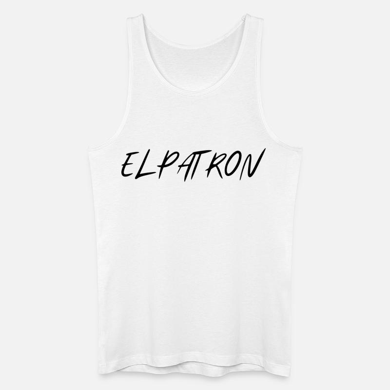 El Patron – Der Chef Look - Männer Bio Tank Top - Weiß