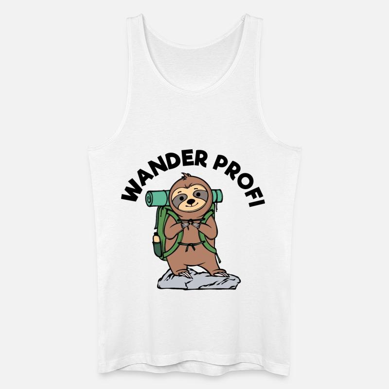 Wandern Statement Klettern Wanderrouten Wanderer - Männer Bio Tank Top - Weiß