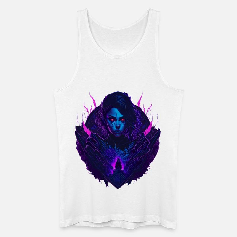 Devil Gothic Seduction Girl - Débardeur bio Homme - blanc