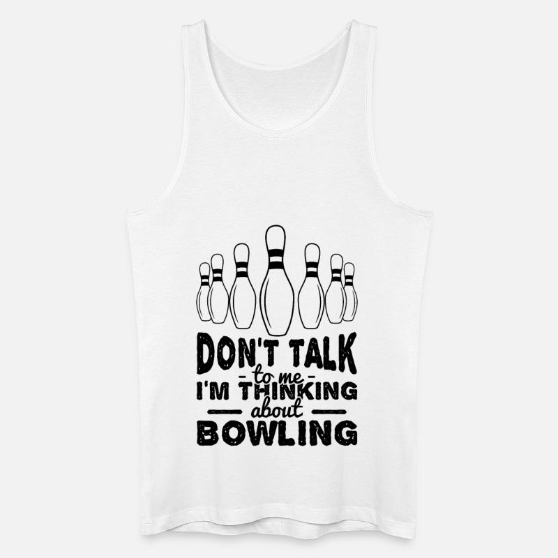 Bowler Witz - Männer Bio Tank Top - Weiß