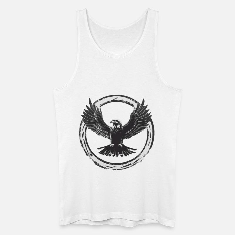 Starker Adler - Männer Bio Tank Top - Weiß