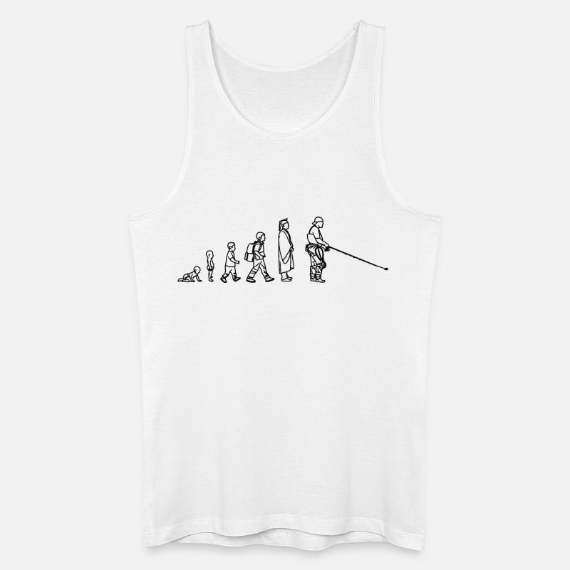 Fischer Evolution - Männer Bio Tank Top - Weiß