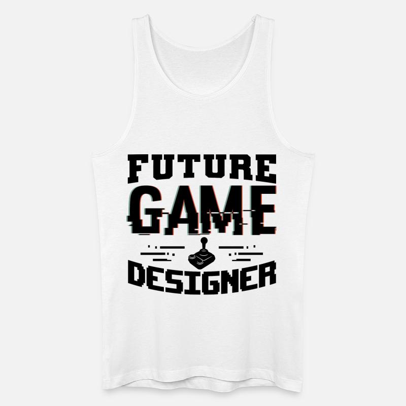 Game Designer - Männer Bio Tank Top - Weiß