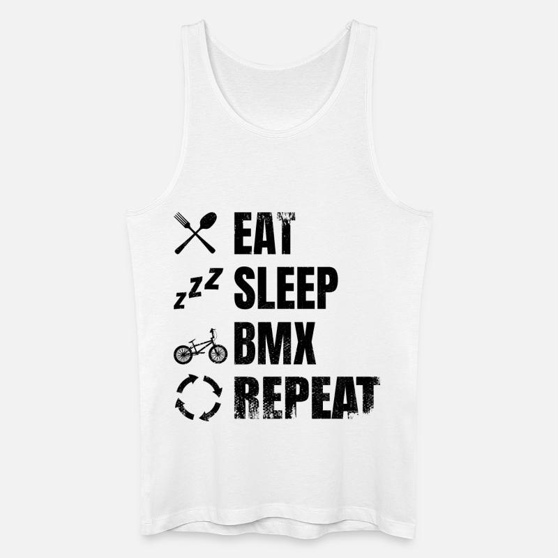 BMX Radfahrer Routine - Männer Bio Tank Top - Weiß