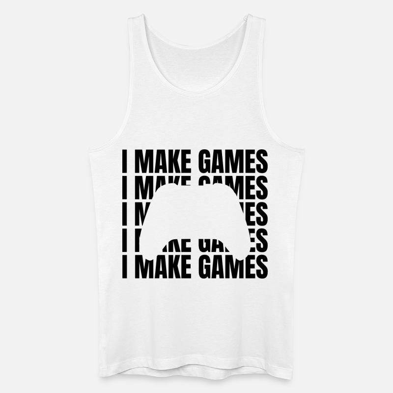 Game Designer Spruch - Männer Bio Tank Top - Weiß