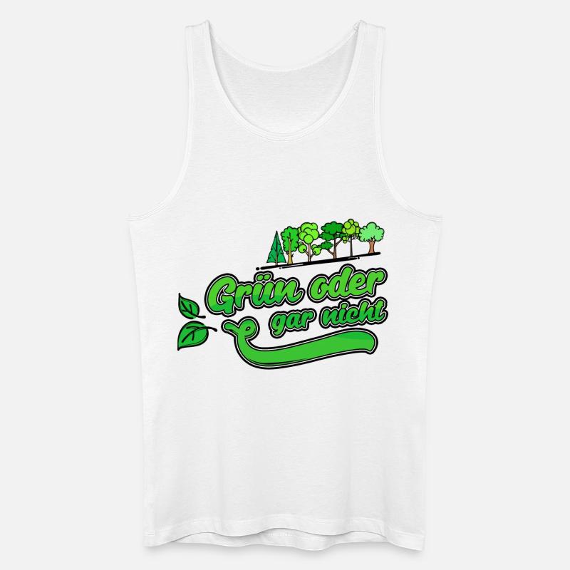 Umweltschutz Erde Natur Baum Statement Naturschutz - Männer Bio Tank Top - Weiß