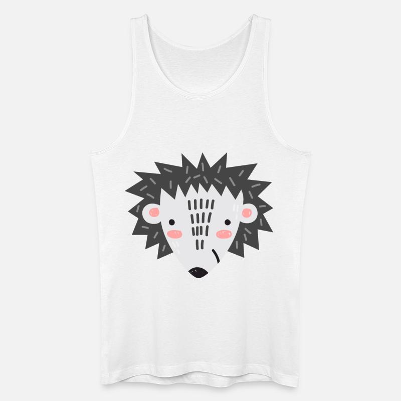Igel "Max" - Männer Bio Tank Top - Weiß