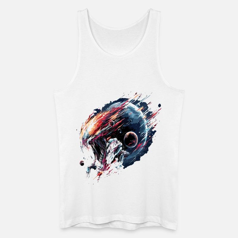 Alien Creature Planet Sci-Fi - Männer Bio Tank Top - Weiß
