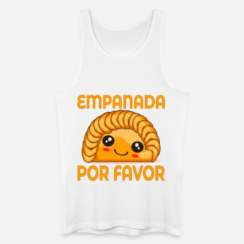 EMPANADA DUMPLINGS - Men’s Organic Tank Top - white