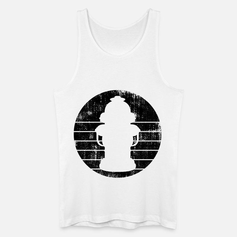 Feuerhydrant Skizze - Männer Bio Tank Top - Weiß