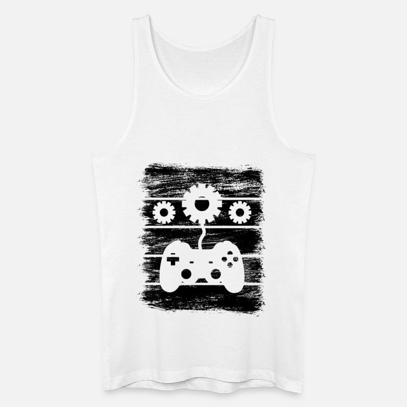 Game Developer - Men’s Organic Tank Top - white