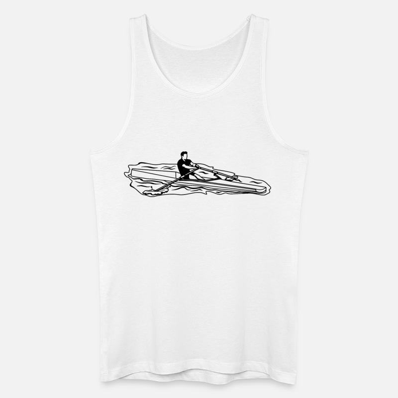 Ruderer - Männer Bio Tank Top - Weiß
