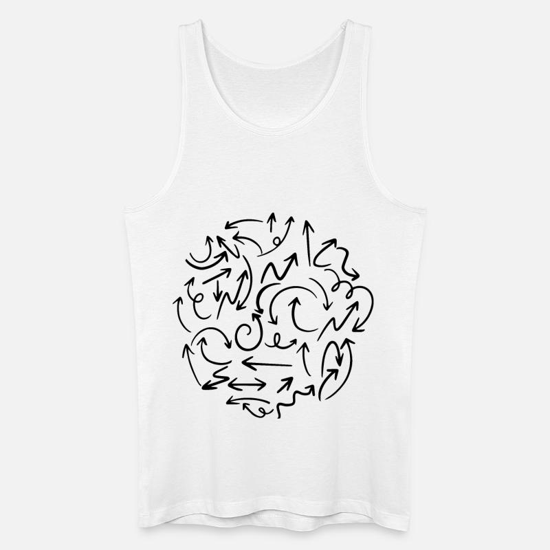 Fragte mich nach dem Weg - Männer Bio Tank Top - Weiß