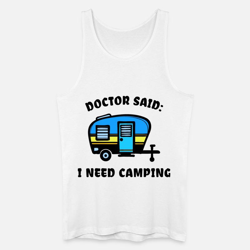 Camper Camping Wohnmobil Statement Wanderer - Männer Bio Tank Top - Weiß