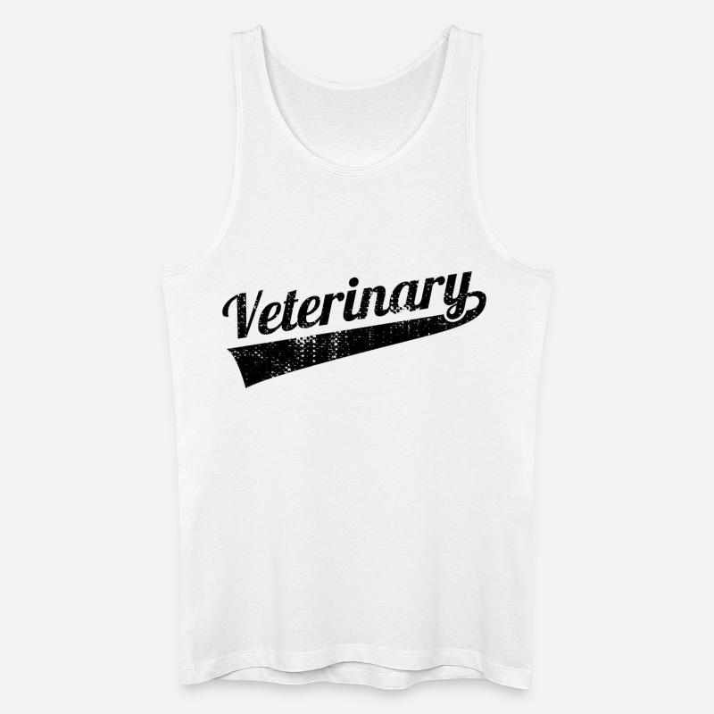 Tierarzt - Männer Bio Tank Top - Weiß
