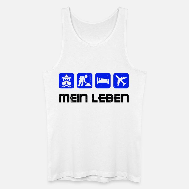 Job Statement Arbeiter Angestellter Arbeit - Männer Bio Tank Top - Weiß