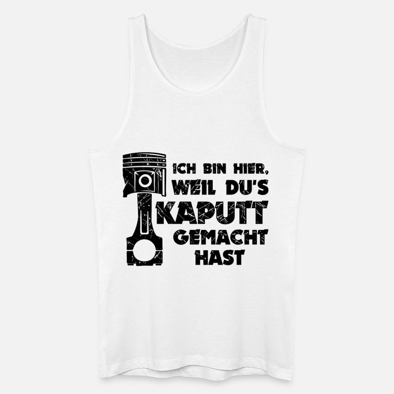 Workaholic Statement Job Arbeiter Mechaniker - Männer Bio Tank Top - Weiß