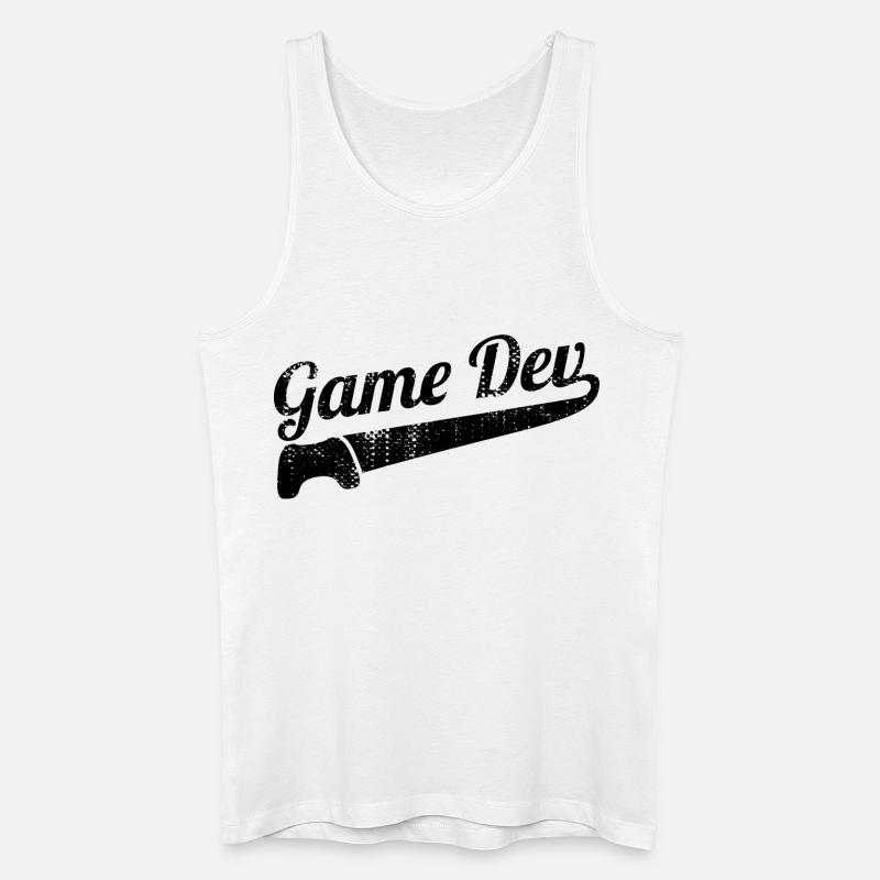 Spielentwicklung Spruch - Männer Bio Tank Top - Weiß