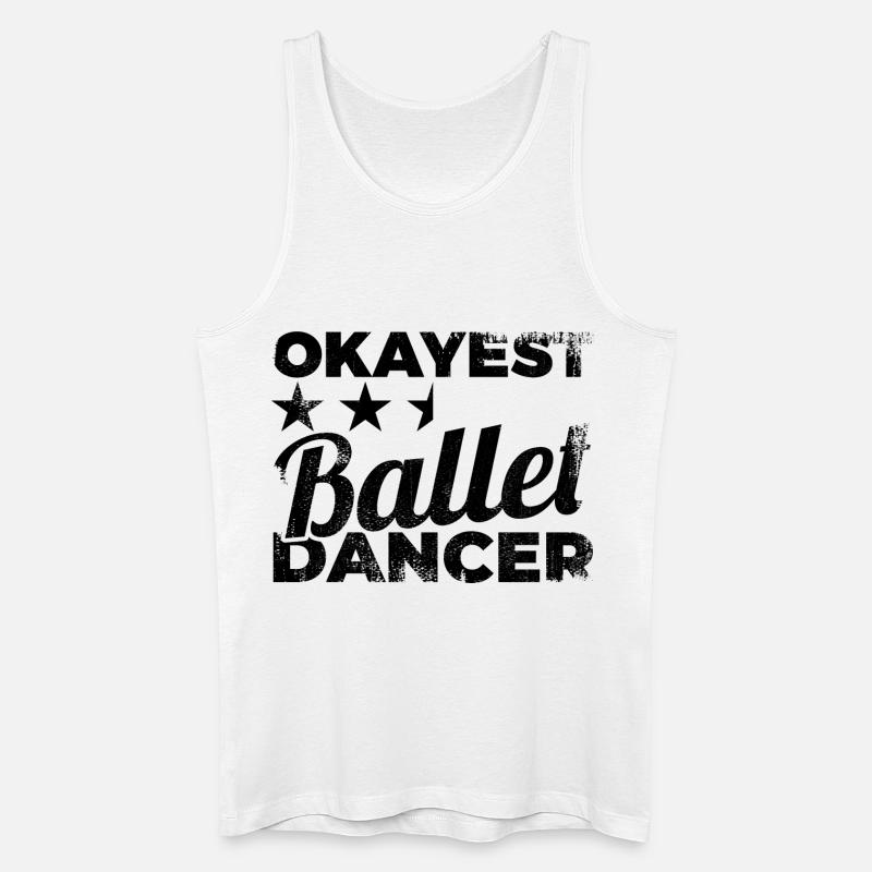 Durchschnittliche Balletttänzerin - Männer Bio Tank Top - Weiß