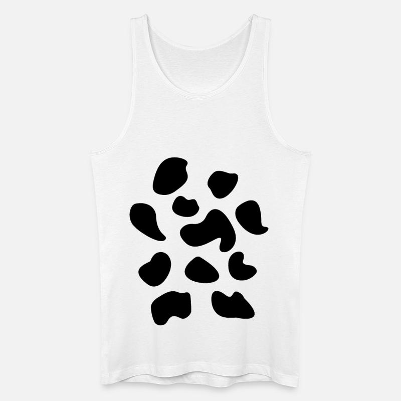 Kuh Kostüm - Männer Bio Tank Top - Weiß