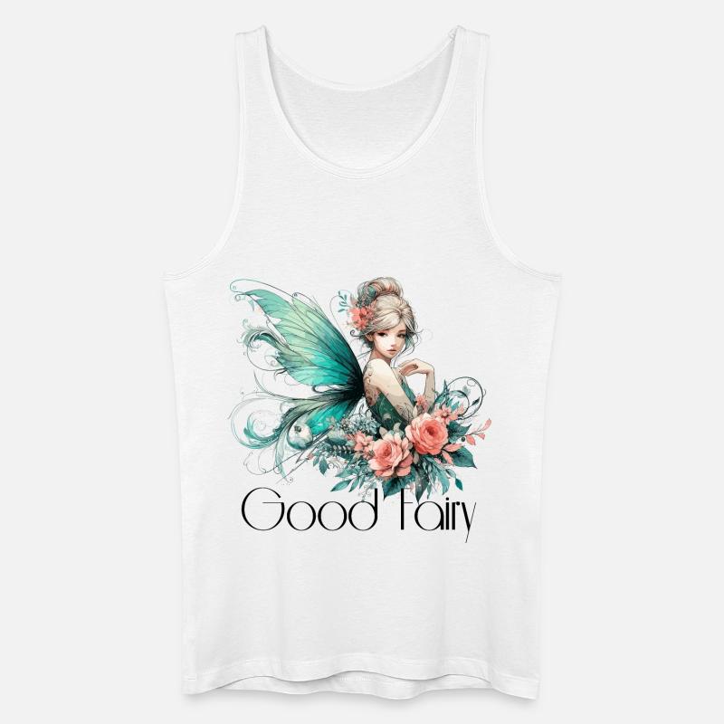 Gute Fee Geschenk - Männer Bio Tank Top - Weiß