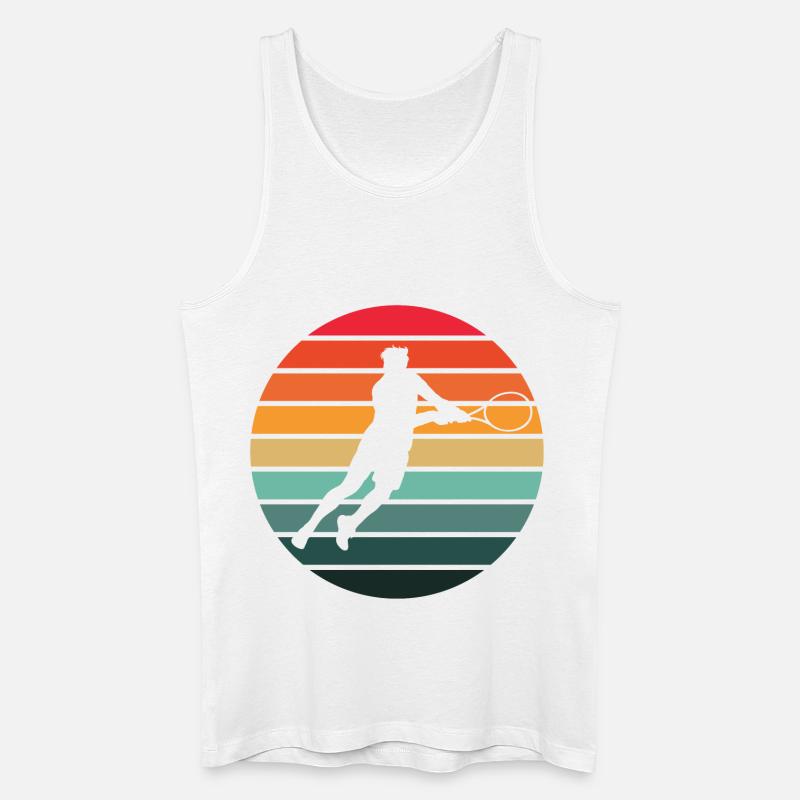 Tennis - Männer Bio Tank Top - Weiß