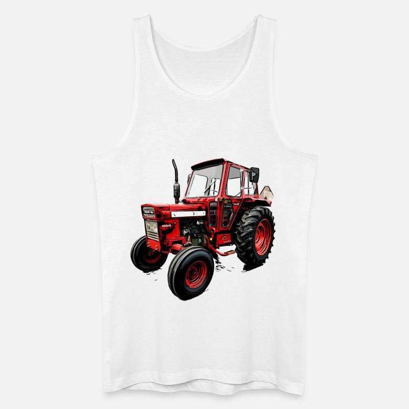 Traktor BM T 500 - Männer Bio Tank Top - Weiß