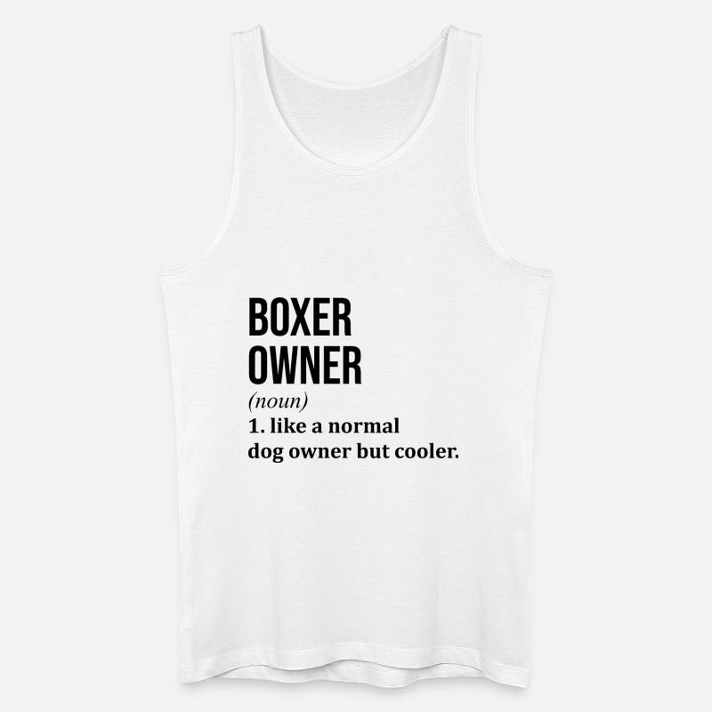 Boxer - Männer Bio Tank Top - Weiß