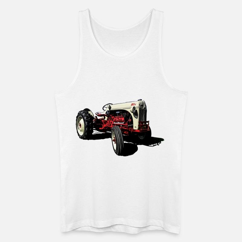 Oldtimer Traktor 8N - Männer Bio Tank Top - Weiß