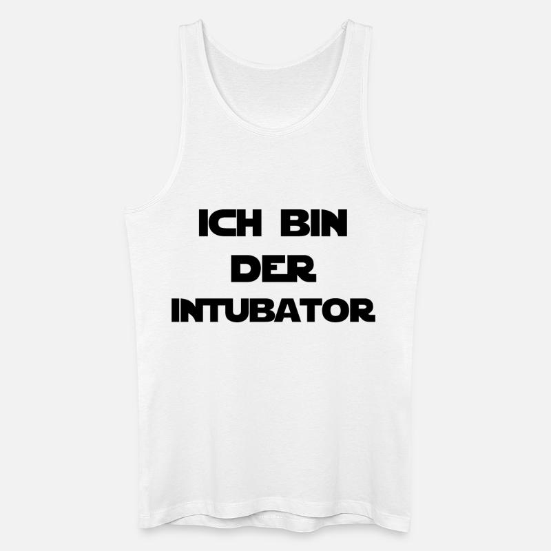 Ich bin der Intubator - Männer Bio Tank Top - Weiß