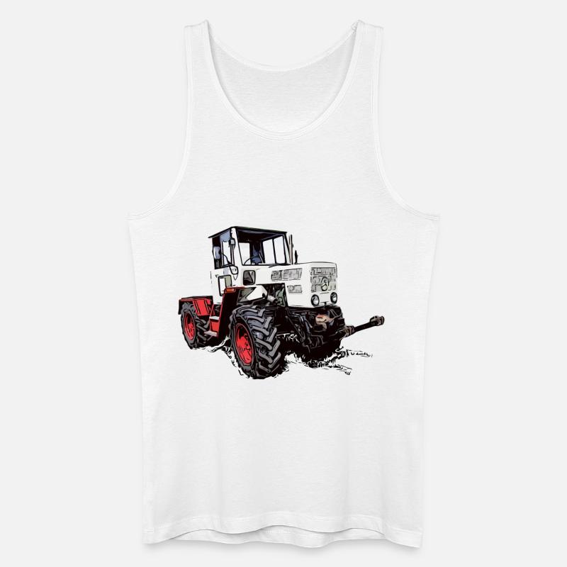 MB trac 65 70 - Männer Bio Tank Top - Weiß