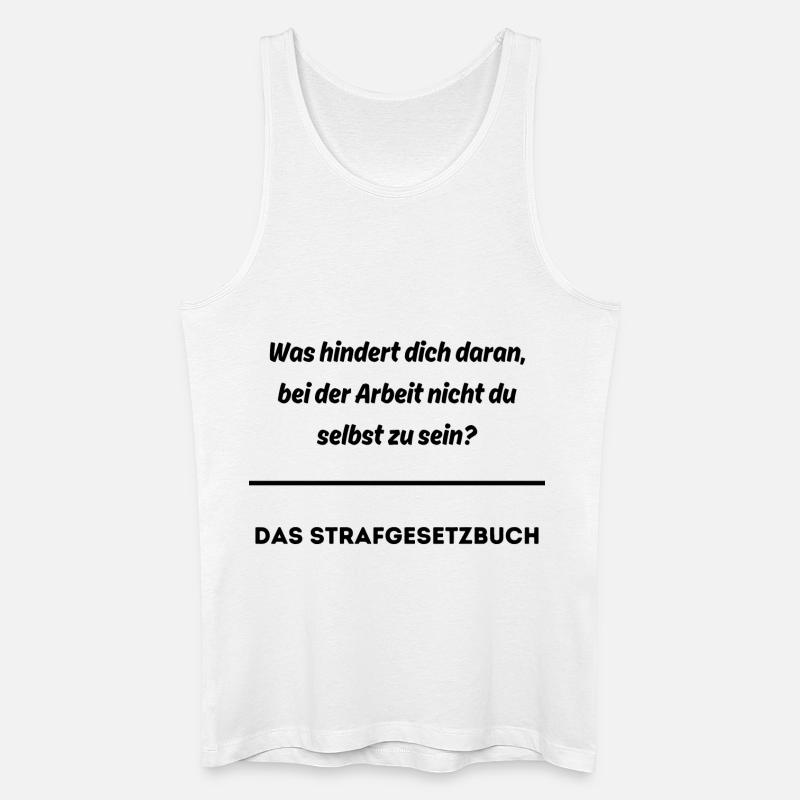 Das Strafgesetzbuch - Männer Bio Tank Top - Weiß