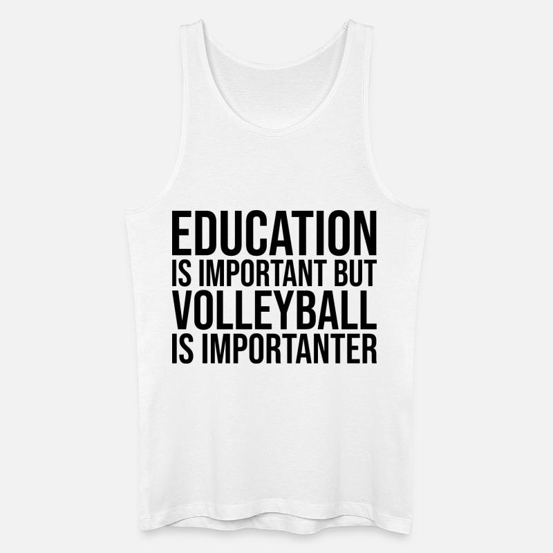 Volleyball - Männer Bio Tank Top - Weiß