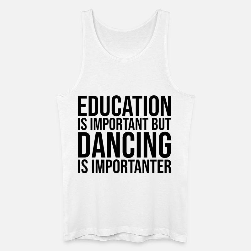 Tanzen - Männer Bio Tank Top - Weiß