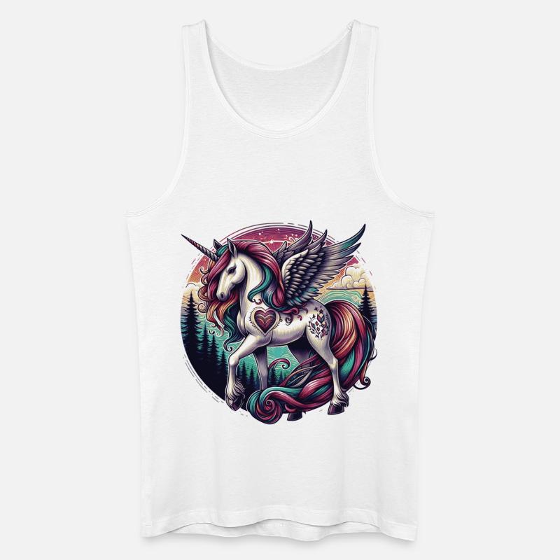 einhorn einhörner - Männer Bio Tank Top - Weiß