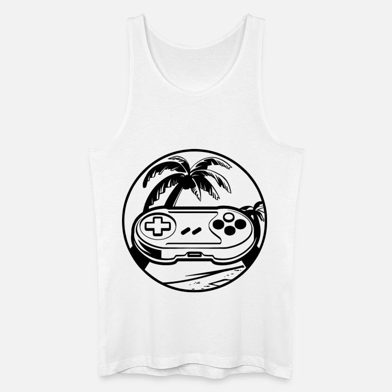 Gamepad - Männer Bio Tank Top - Weiß