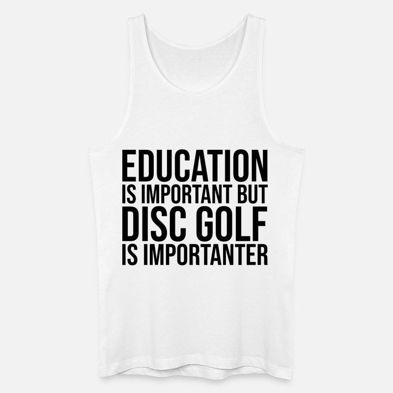 Discgolf - Männer Bio Tank Top - Weiß