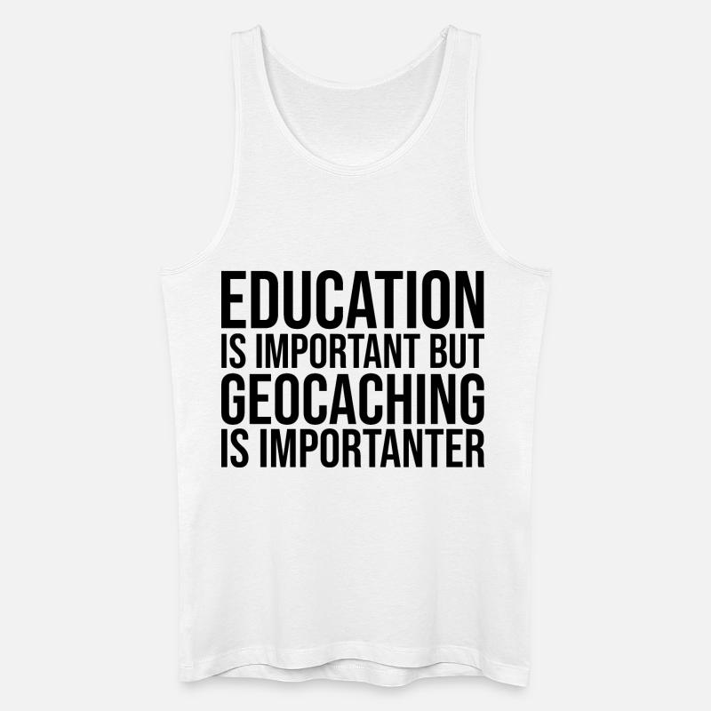 Geocache - Männer Bio Tank Top - Weiß