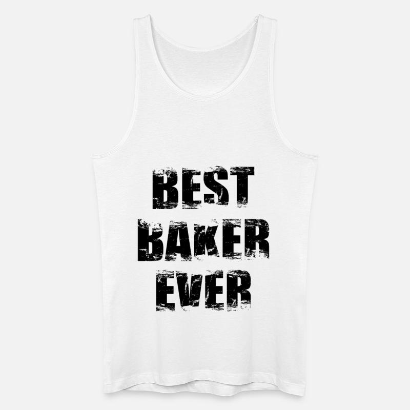 Bäcker - Männer Bio Tank Top - Weiß