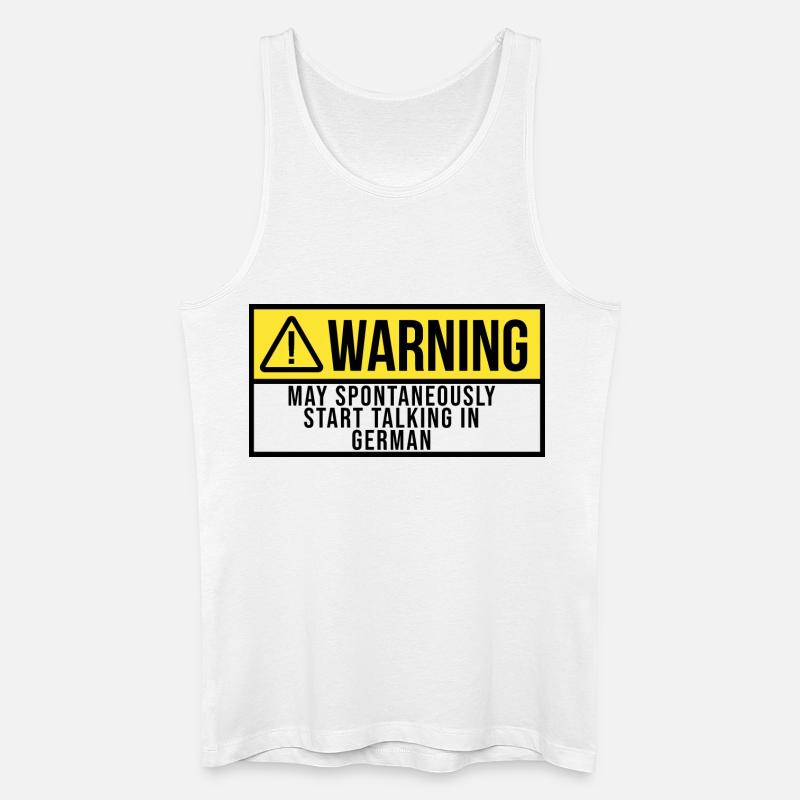 Deutsch - Männer Bio Tank Top - Weiß