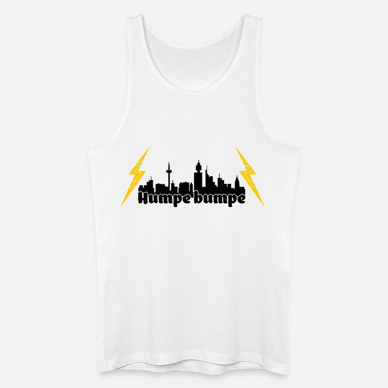 Humpe bumpe ffm skyline - Männer Bio Tank Top - Weiß