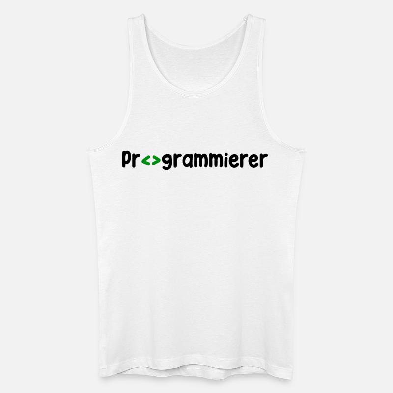 Programmierer Developer Webentwickler Skripting - Männer Bio Tank Top - Weiß