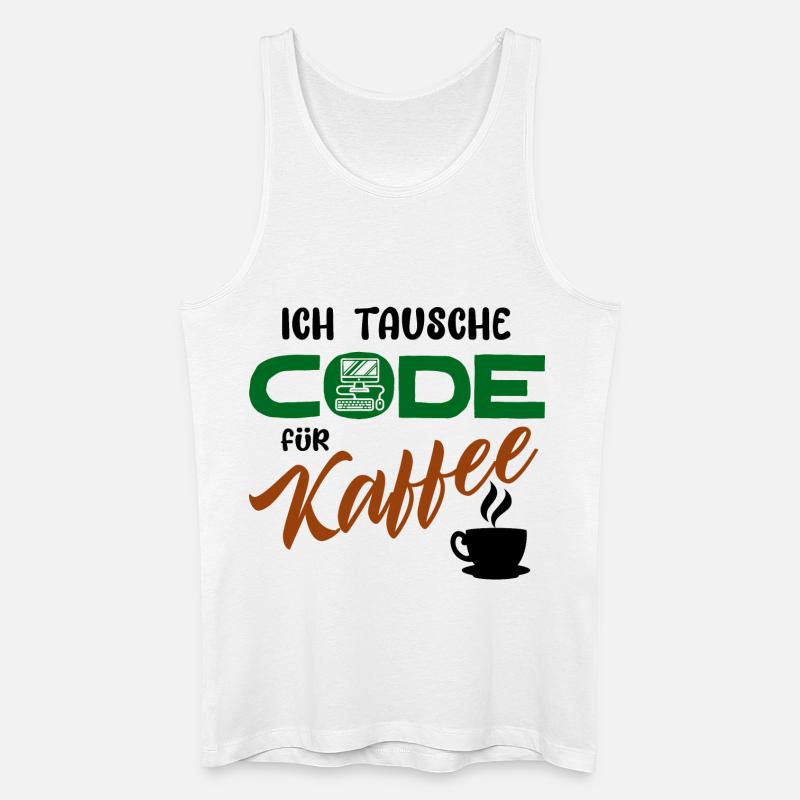 Code de développeur de logiciels programmeurs - Débardeur bio Homme - blanc