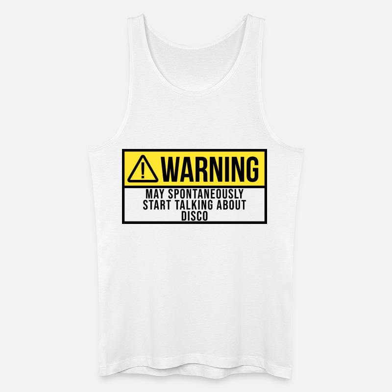 Diskothek - Männer Bio Tank Top - Weiß